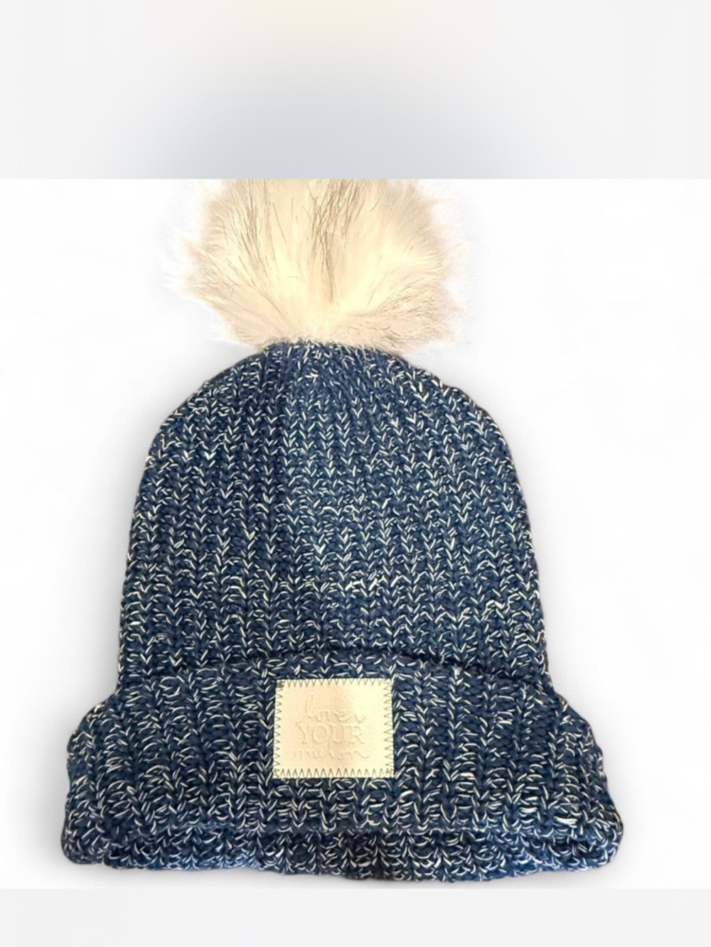 Love Your Melon blue beanie hat